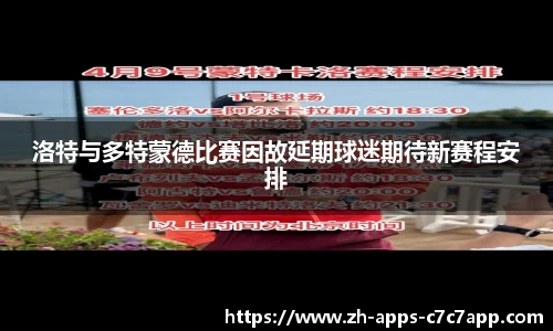 洛特与多特蒙德比赛因故延期球迷期待新赛程安排